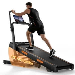 Walking Pad Treadmill with 40% Incline & Elevated Dual Handle